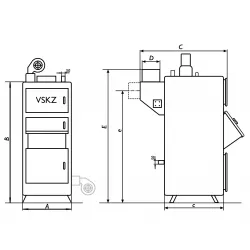 Полуавтоматический котел ВСКЗ-КОМФОРТ ЛАЙТ 14 (Экологический)