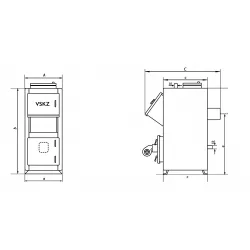 Полуавтоматический котел ВСКЗ-ВЕРТИКАЛ 20 (Экологический)